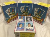 4 sealed boxes 1989 topps baseball cards