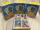 4 sealed boxes 1989 topps baseball cards