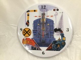 train engine clock battery operated in original box
