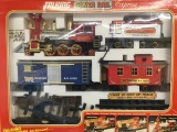 talking silver rail express battery op train set iob