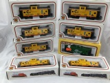 25 pc Ho scale tyco/bachmann/etc train cars iob