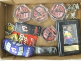 set of dale coasters/various nascar cars and pewter train