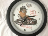 earnhardt battery op wall clock and plush car