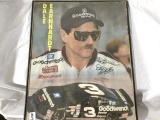 framed dale earnhardt print
