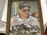 framed dale earnhardt print