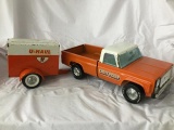 nylint U-haul chevy pickup truck & tag along trailer