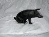 modern cast iron pig piggy bank
