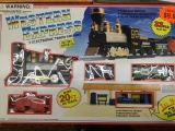 western express 33 pc playset/ train set iob