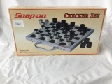 snap-on socket shaped checkers set iob
