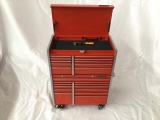 3 metal miniature snap-on tool boxes - some movable parts