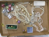 boxlot mics costume jewelry inc. faux pearls and owl