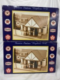 2 1940 replicas of texaco service station