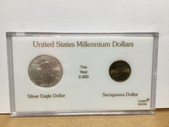 United States Millennium Dollars, 2000 Silver Eagle Dollar