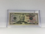2009 $50 bill in case