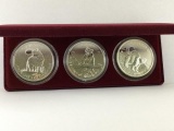 3- Elizabeth II, 5 Dollars 2- 2011, 1- 2012 Canada, 1 oz Silver