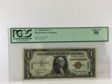 FR. 2300 1935A $1 Hawaii Silver Certificate About New 50