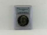 1974-S $1 PCGS PR69DCAM Eisenhower, Clad in case