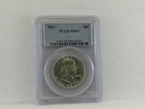 1963 50c PCGS MS64 Ben Franklin in case