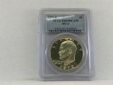 1972-S $1 PCGS PR69DCAM Eisenhower, Silver in case