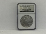 Silver Dollar Set, 2006 W S $1 Eagle 20th Anniversary MS69