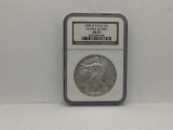 2008 W Eagle S $1 Reverse of 2007, MS70 1oz Fine Silver,