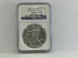 2014 Eagle S $1 Early Release, MS70 NGC 1oz Fine Silver,