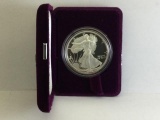 1992 Silver American Eagle $1 1oz Fine Silver with case and box