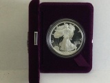 1995 Silver American Eagle $1 1oz Fine Silver with case and box