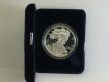1998 Silver American Eagle $1 1oz Fine Silver with case and box