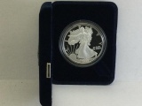 2002 Silver American Eagle $1 1oz Fine Silver with case and box