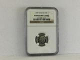 2001 S Silver 10c, PF 69 Ultra Cameo, NGC