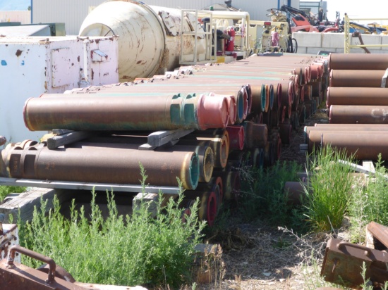 Entire Lot of Drill Rod Stored Outdoors