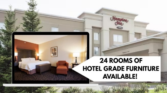 Hampton Inn Hotel Furniture Auction Dec 3 @11am ET