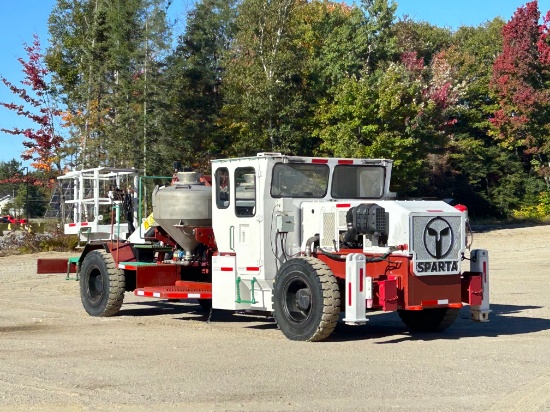 2019 Sparta UAL ANFO Loader with Man Basket – ONLY 729 Hours
