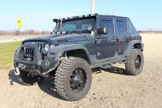 2007 Jeep Wrangler vin 1J4GA39177L163224, 106,168 mi., 4-dr, soft top, 4 x