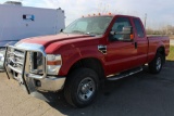 2009 Ford F250 XLT red pickup, vin 1FTSX21R69EA75153, 270,683 mi., extenda