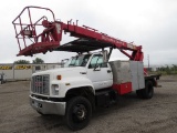 1995 GMC TopKick Lo Pro bucket truck, vin 1GDJ7H1J4SJ518806, miles on odo 2