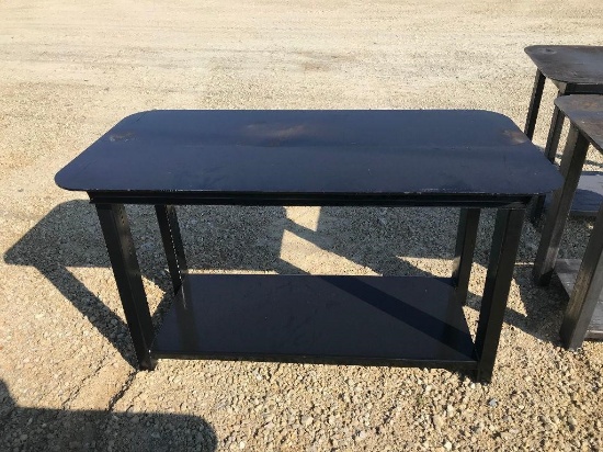 Heavy Duty 30"x57" welding shop table with shelf