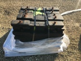 Custom made 4 inch x 30 inch rubber bumper pads