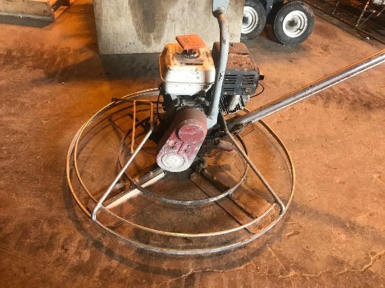 48 in Concrete Power Trowel w/8hp Honda motor