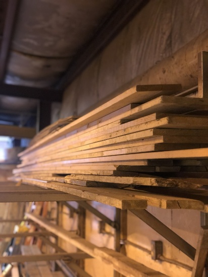 Stack of 1 in x 6 in forming lumber