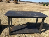 30 x 57 Welding Shop Table with shelf
