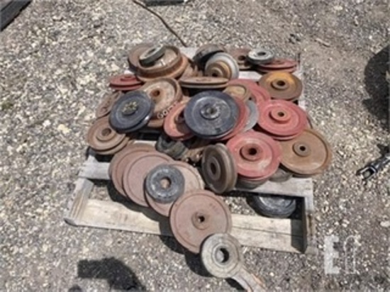 Misc Pallet of Pulleys