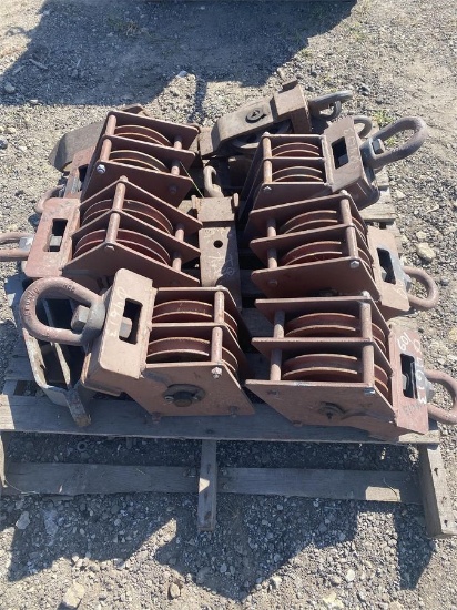 Pallet of Pulley Blocks