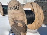 Spool of fiber optic cable