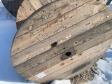 Spool of fiber optic cable