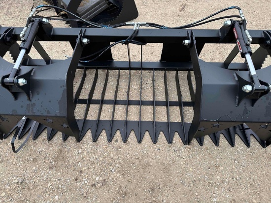 Pinnacle Manufacturing 84" Rock and Brush Grapple Bucket