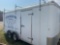 2000 CargoMate 16ft x 8ft Enclosed Trailer with Ladder Racks.