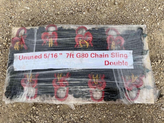 Greatbear 5/16in 7ft G80 Double Legs Lifting Chain Sling