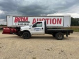 2003 Ford F450 Flatbed with Western Pro Plus Plow